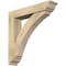 Ekena Millwork Thorton Traditional Rough Sawn Bracket w/ Offset Brace, Douglas Fir, 6"W x 28"D x 28"H BKT0604X28X28THR01RDF - alternate 1